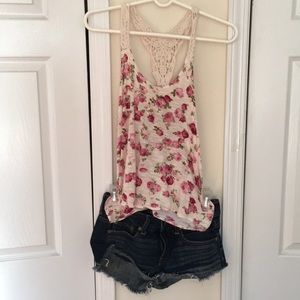 Forever 21 floral sexy  top s size